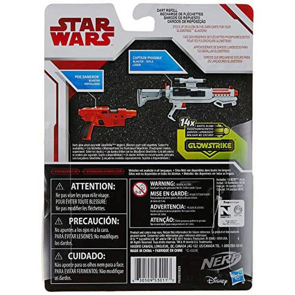 3/$28❤️sealed Star Wars NERF GlowStrike Elite Dart Refill Pack (14 darts) Disney - Picture 6 of 8